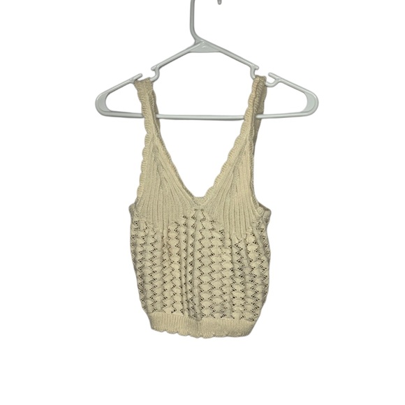 H&M Tops - H&M Textured Cream Knit Top